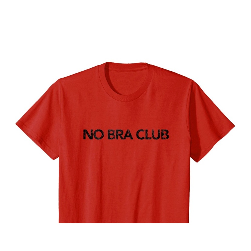 Sexy red  Crop Top NO BRA CLUB